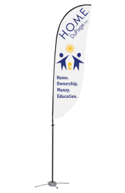 Feather Banner - Double-sided Graphic- Large Flag