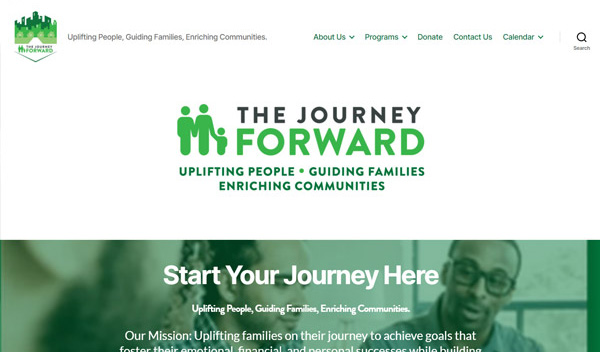 The Journey Forward Custom Website